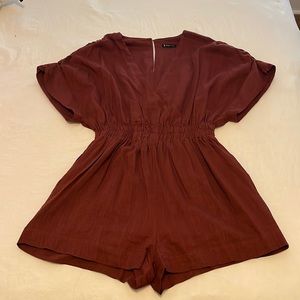 Very J Linen Romper